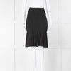 Herve Leger Black Skirt With Frill Hem