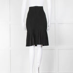 Herve Leger Black Skirt With Frill Hem