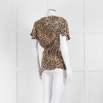 Lily and Lionel Animal Print Sleeveless Wrap Top