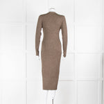 Rails Gold Lurex Thread Mid Length Cardigan Dress