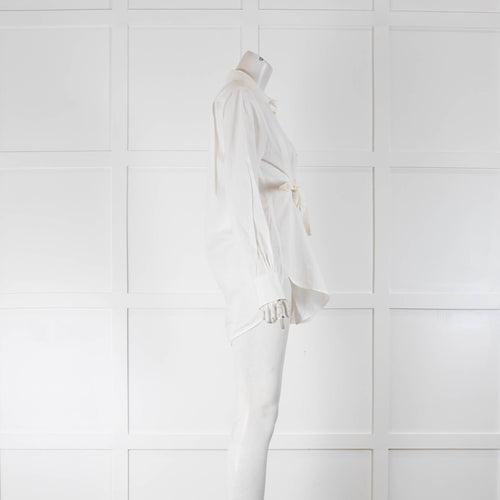 Proenza Schouler White Front Strap Long Sleeve Shirt