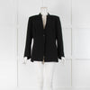 Max Mara Studio Black Collarless Blazer