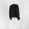 The Frankie Shop Black Short Round Neck Sweatshirt