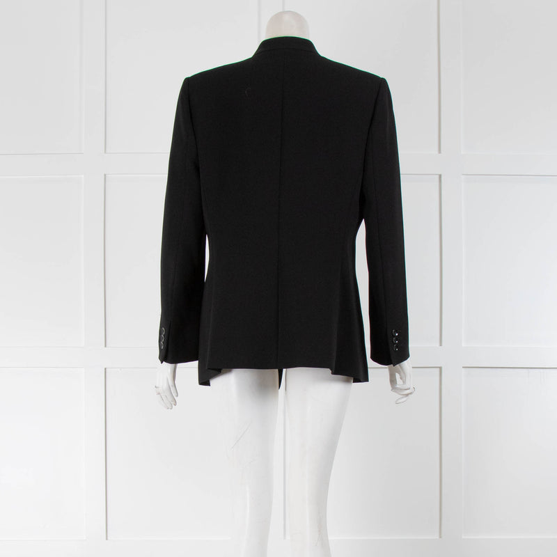 Max Mara Studio Black Collarless Blazer