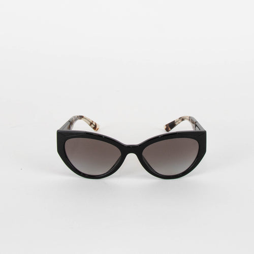 Prada Black Cats Eye with Tortoiseshell Arm Sunglasses