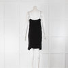 Stella McCartney Black Silk Spaghetti Strap Short Dress