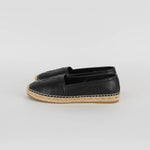 Saint Laurent Black Lea Espadrille