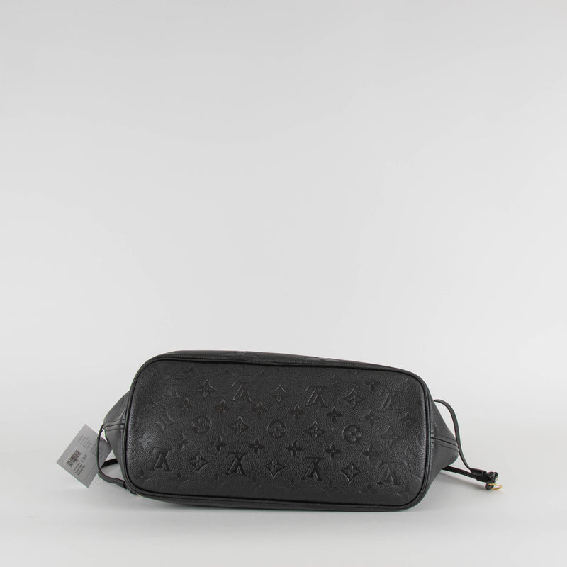 Louis Vuitton Black Empreinte Leather Neverfull MM