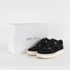 Jimmy Choo Black Suede And Crystal Hawaii Sneaker With Extra Laces