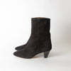 Isabel Marant Black Suede Dyna Ankle Boots