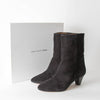 Isabel Marant Black Suede Dyna Ankle Boots