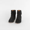 Isabel Marant Black Velvet Suede Crisi Boots