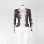 16Arlington Brown and Mint Tie Dye Jumper