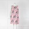 Diane Von Furstenberg Pink Black  Floral Print Shift Dress