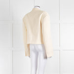 Raey Cream Cropped Double Breasted Blazer