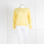 Weekend Max Mara Yellow Cashmere Blend Fine Sweater