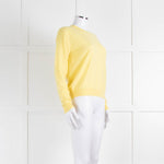 Weekend Max Mara Yellow Cashmere Blend Fine Sweater