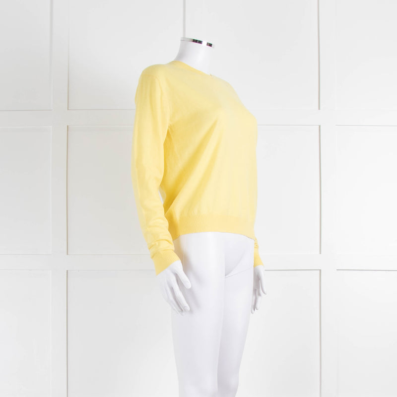 Weekend Max Mara Yellow Cashmere Blend Fine Sweater