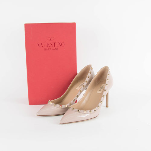 Valentino Nude Rockstud Court Shoe