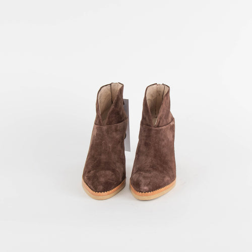 Lola Cruz Chocolate Brown Suede Shoe Boot