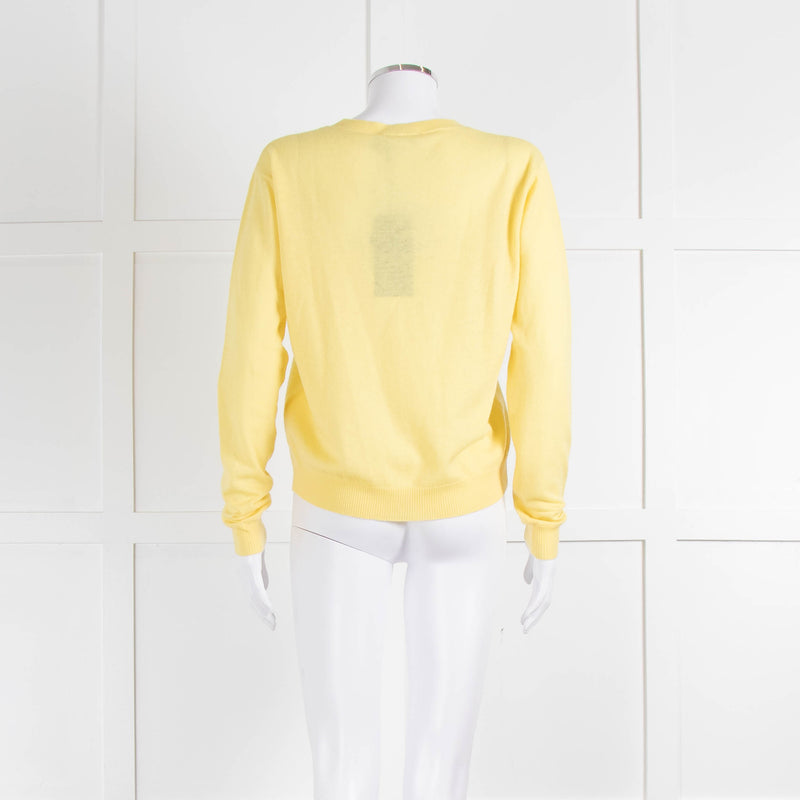 Weekend Max Mara Yellow Cashmere Blend Fine Sweater