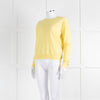 Weekend Max Mara Yellow Cashmere Blend Fine Sweater