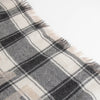 Chanel Oatmeal and Grey Check Logo Cashmere Scarf