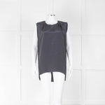 Philip Lim Grey Side Sequin Silk Sleeveless Top