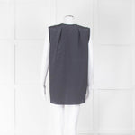 Philip Lim Grey Side Sequin Silk Sleeveless Top