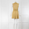 Diane Von Furstenberg Gold Lame Wrap Dress