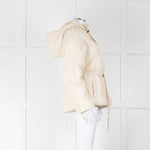 Ba&sh Cream Hooded Puffer Easter Jacket