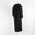 Mother Of Pearl Black Pearl Detail Cotton Sweatshirt Dress