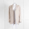 Victoria Beckham Beige Cream Melange Longline Blazer