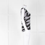 Zadig & Voltaire Grey Black Zebra Sleeveless Top