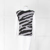 Zadig & Voltaire Grey Black Zebra Sleeveless Top