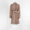 Dolce & Gabbana Brown Animal Print Trench Coat