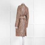 Dolce & Gabbana Brown Animal Print Trench Coat