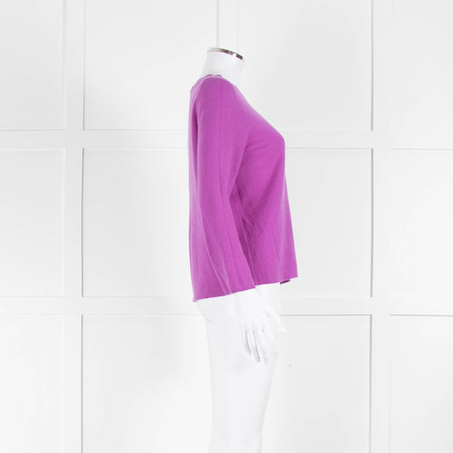 J Crew Purple Cashmere Jumper