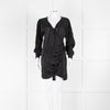 Anine Bing Black Striped Long Sleeve Mini Dress