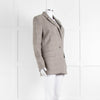 Moschino Boutique Beige Brown Check Blazer Jacket