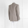 Moschino Boutique Beige Brown Check Blazer Jacket