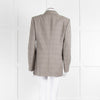 Moschino Boutique Beige Brown Check Blazer Jacket