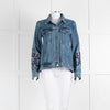 Gianfranco Ferre Blue Denim Embroidered Jacket