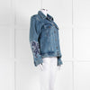 Gianfranco Ferre Blue Denim Embroidered Jacket