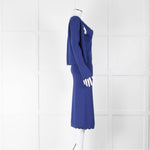 Altuzarra Blue Knit Bodycon Dress with Jacket