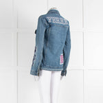 Gianfranco Ferre Blue Denim Embroidered Jacket