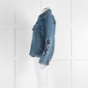 Gianfranco Ferre Blue Denim Embroidered Jacket