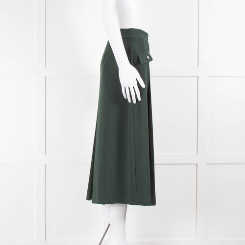 Kate Spade Green Front Pockets Culottes