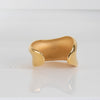 Jil Sander Gold Tone Big Bangle