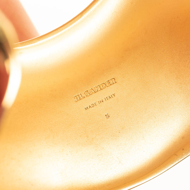 Jil Sander Gold Tone Big Bangle